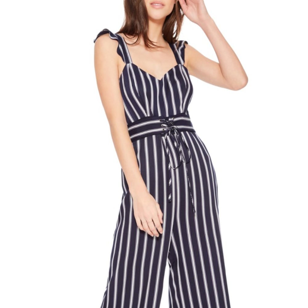 Parker Myers Flutter Sleeve  Wide Leg Jumpsuit